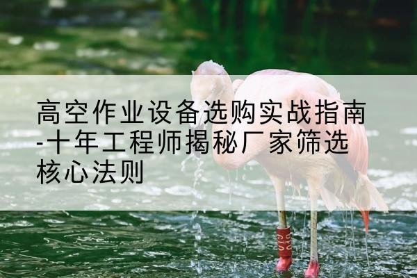 双流剪叉式升降机厂家-高空作业设备选购实战指南-十年工程师揭秘厂家筛选核心法则